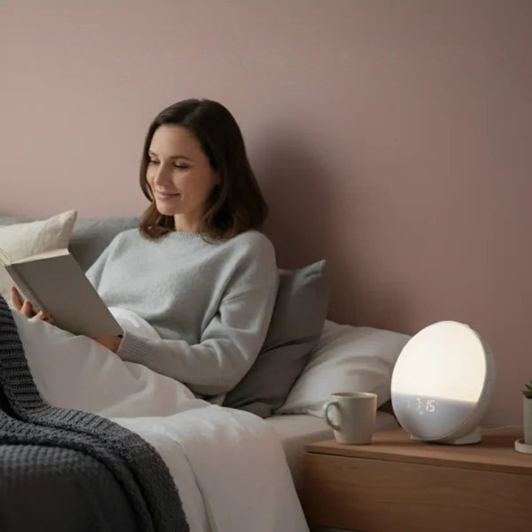 Réveil Simulateur d’Aube Bluetooth – Lumière Progressive, 7 Sons Relaxants & Radio FM