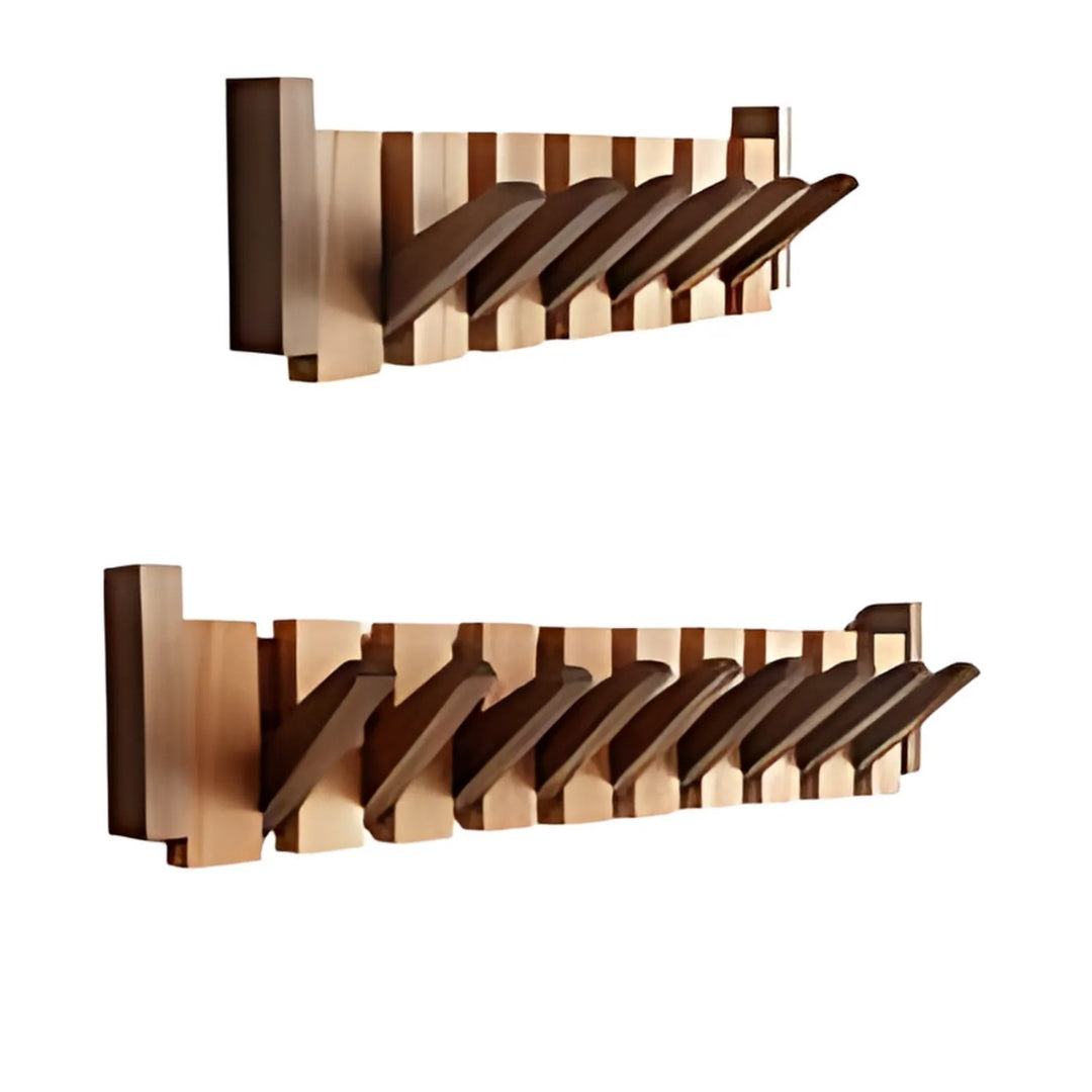 Porte manteau en bois mural