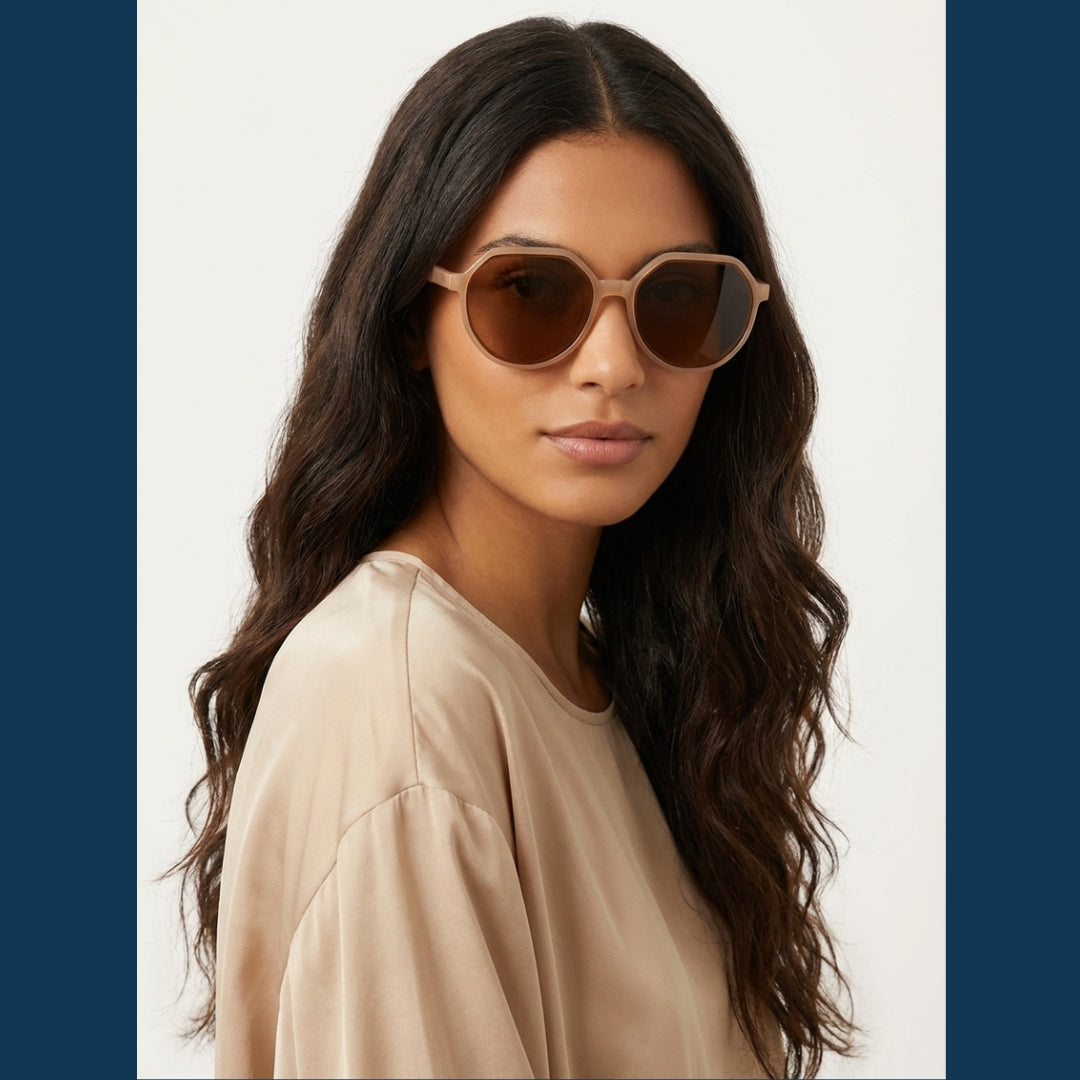 Lunettes de Soleil Géométriques Oversize pour Femmes