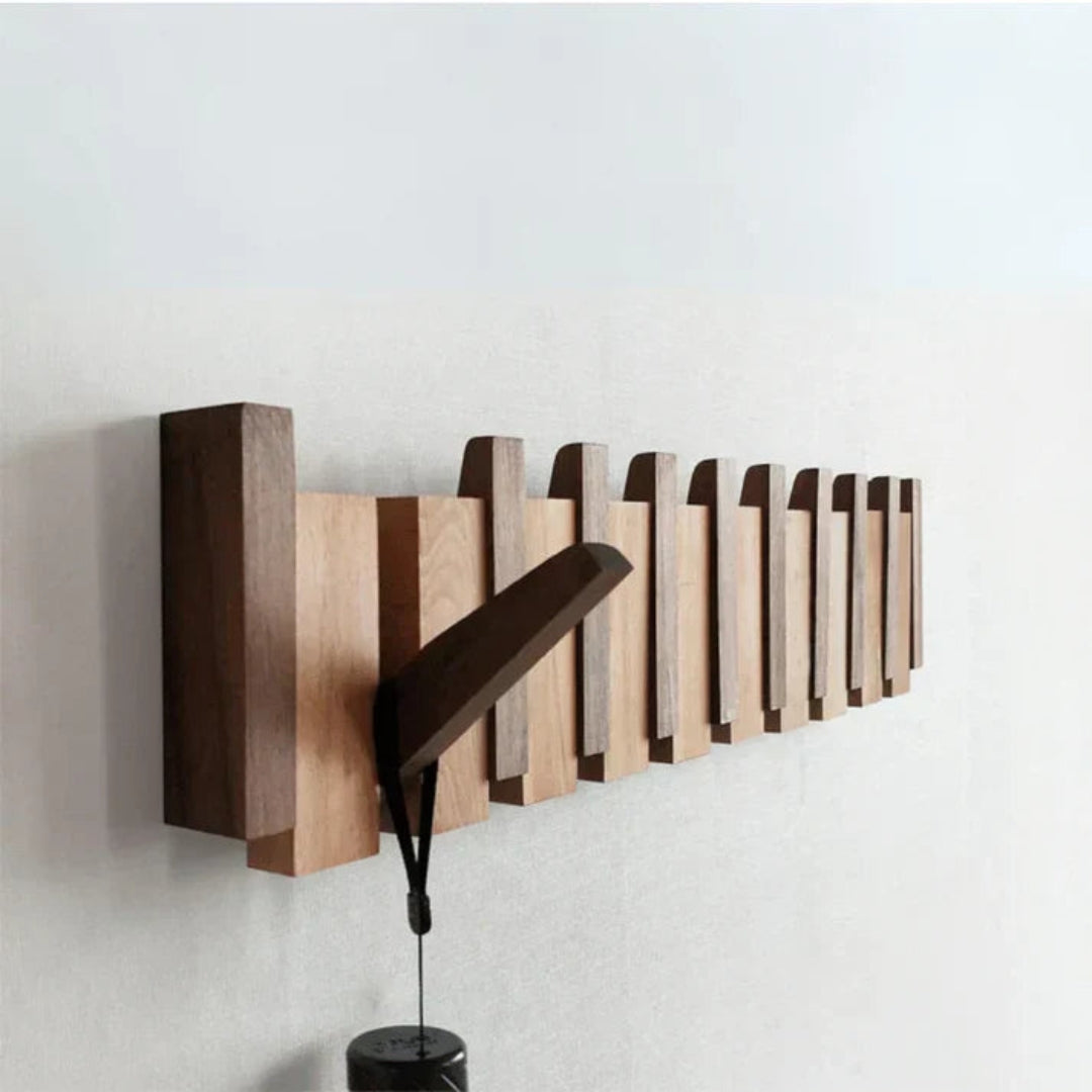 Porte manteau en bois mural