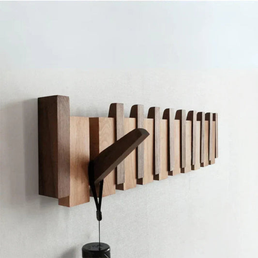 Porte manteau en bois mural