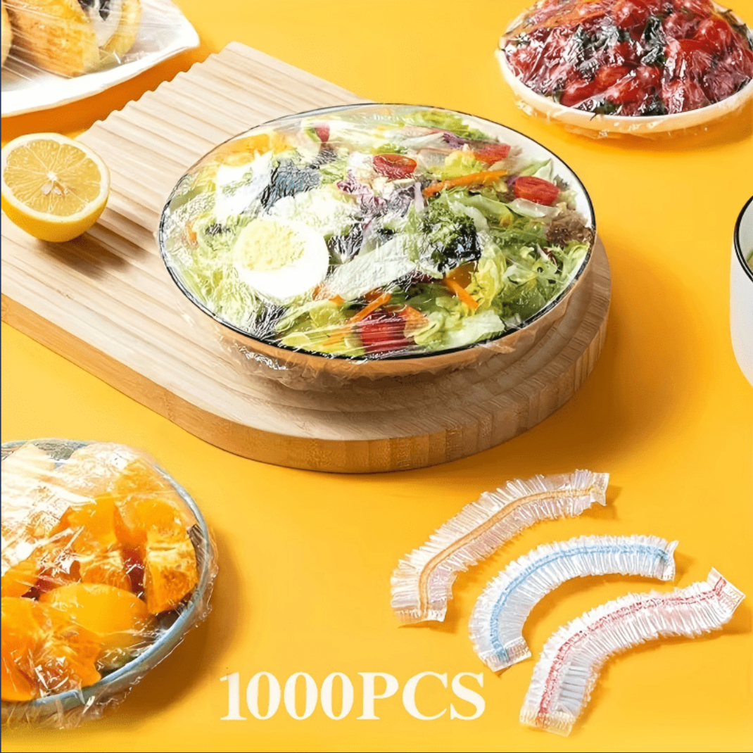 Couvercles Alimentaires Élastiques Jetables – Lot de 1000, Film PE jusqu’à 35 cm