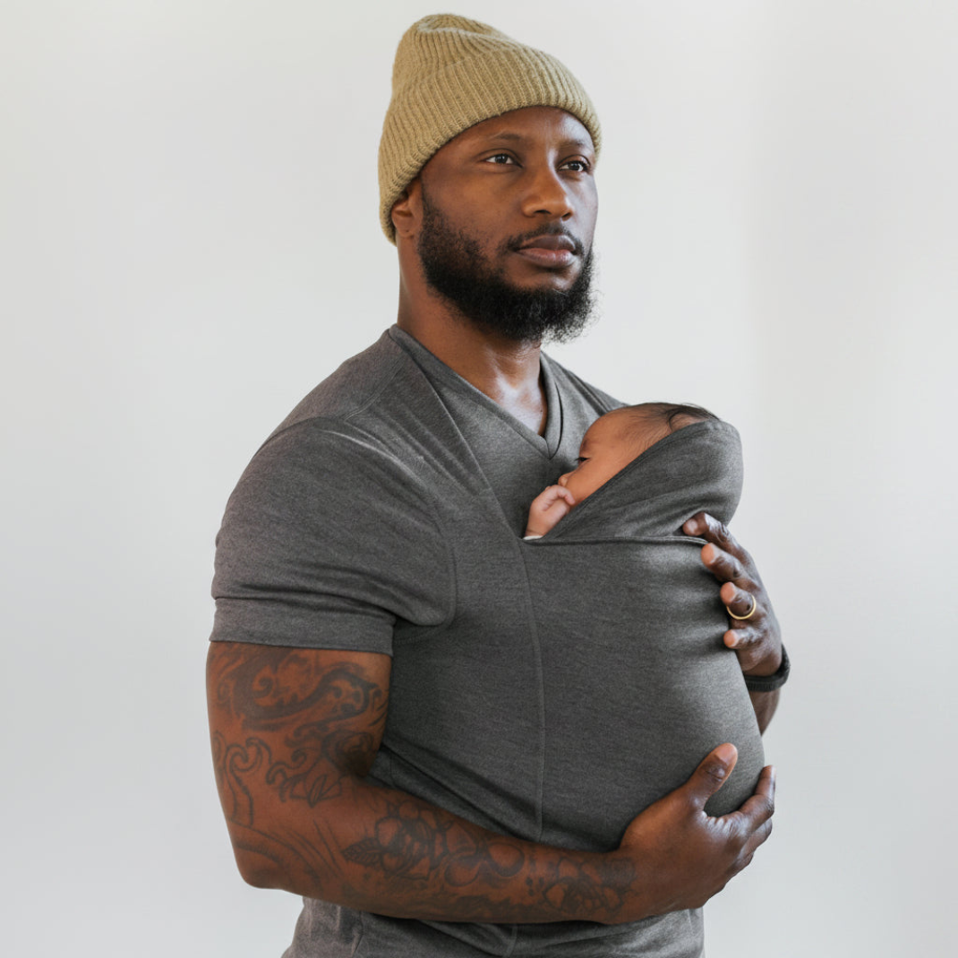 T-Shirt de Portage avec Poche Intégrée – Coton Extensible & Confort Peau à Peau