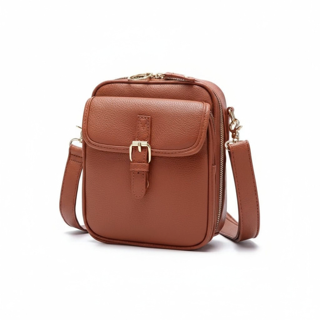 Sac Bandoulière Compact à Fermetures Sécurisées – Élégant, Réglable & Multi-Compartiments