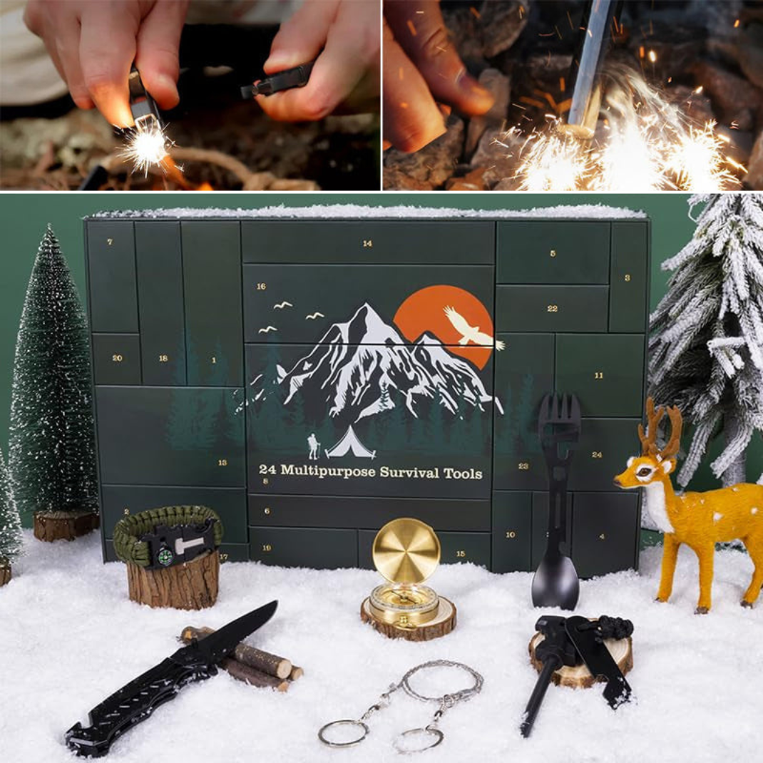 Calendrier de l’Avent Aventure & Plein Air – 24 Accessoires et Outils à Découvrir