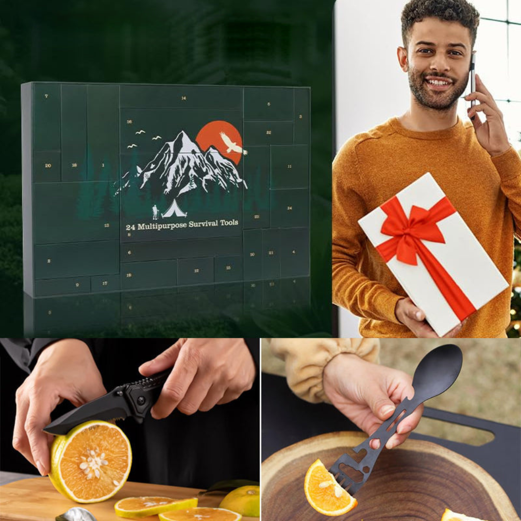 Calendrier de l’Avent Aventure & Plein Air – 24 Accessoires et Outils à Découvrir