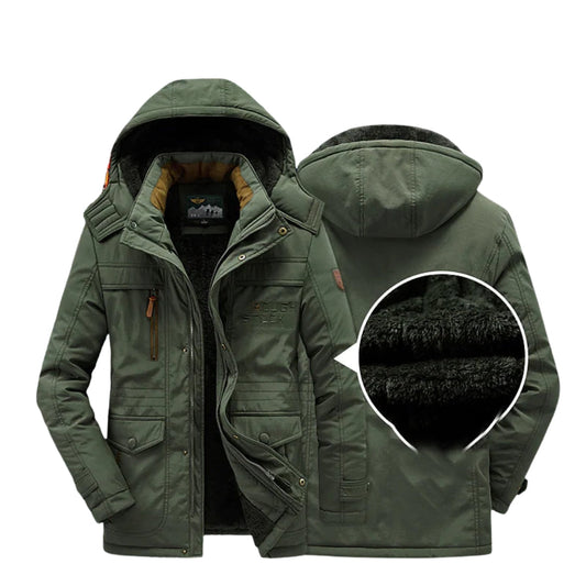 Parka Mi-Longue à Capuche pour Homme