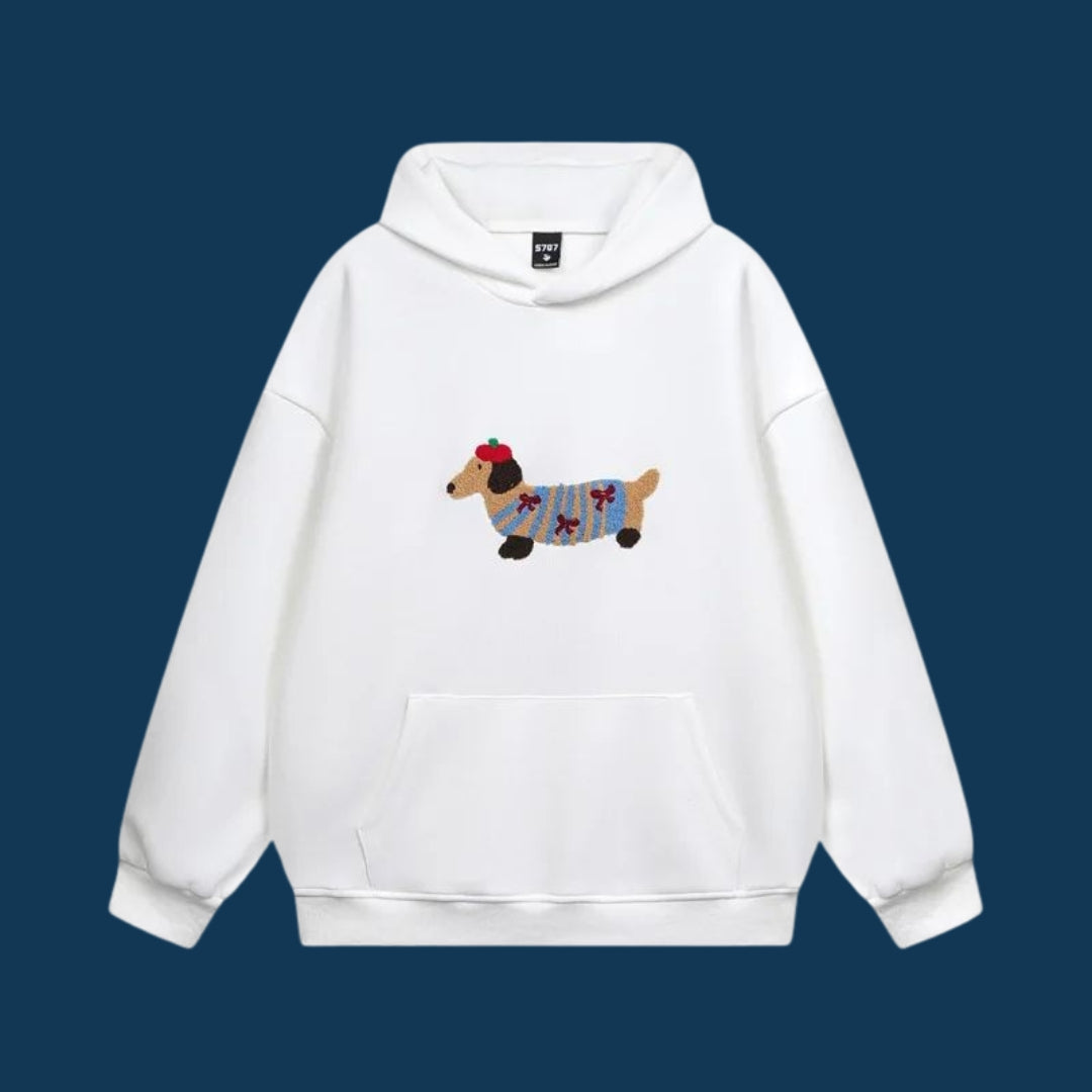 Hoodie Chaud en Coton Mélangé