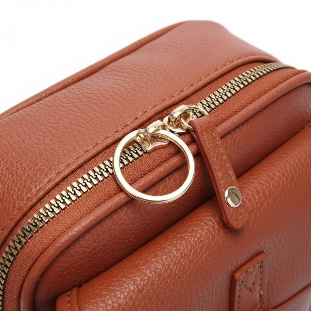 Sac Bandoulière Compact à Fermetures Sécurisées – Élégant, Réglable & Multi-Compartiments