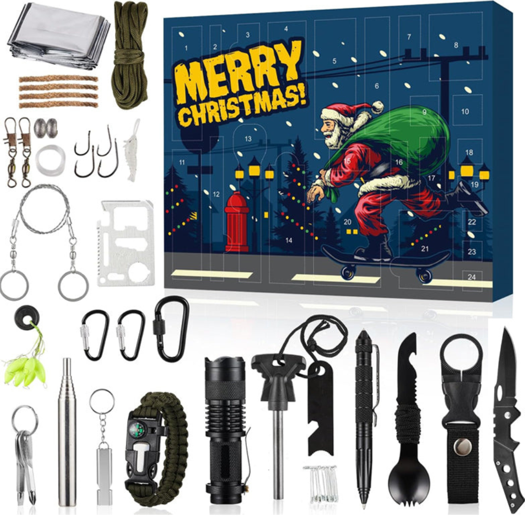 Calendrier de l’Avent Aventure & Plein Air – 24 Accessoires et Outils à Découvrir