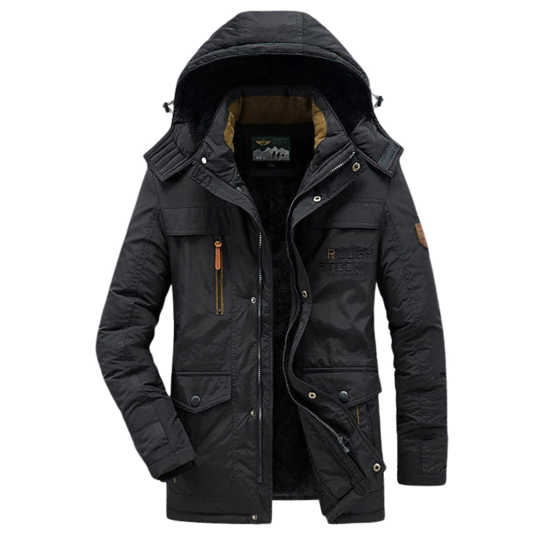 Parka Mi-Longue à Capuche pour Homme
