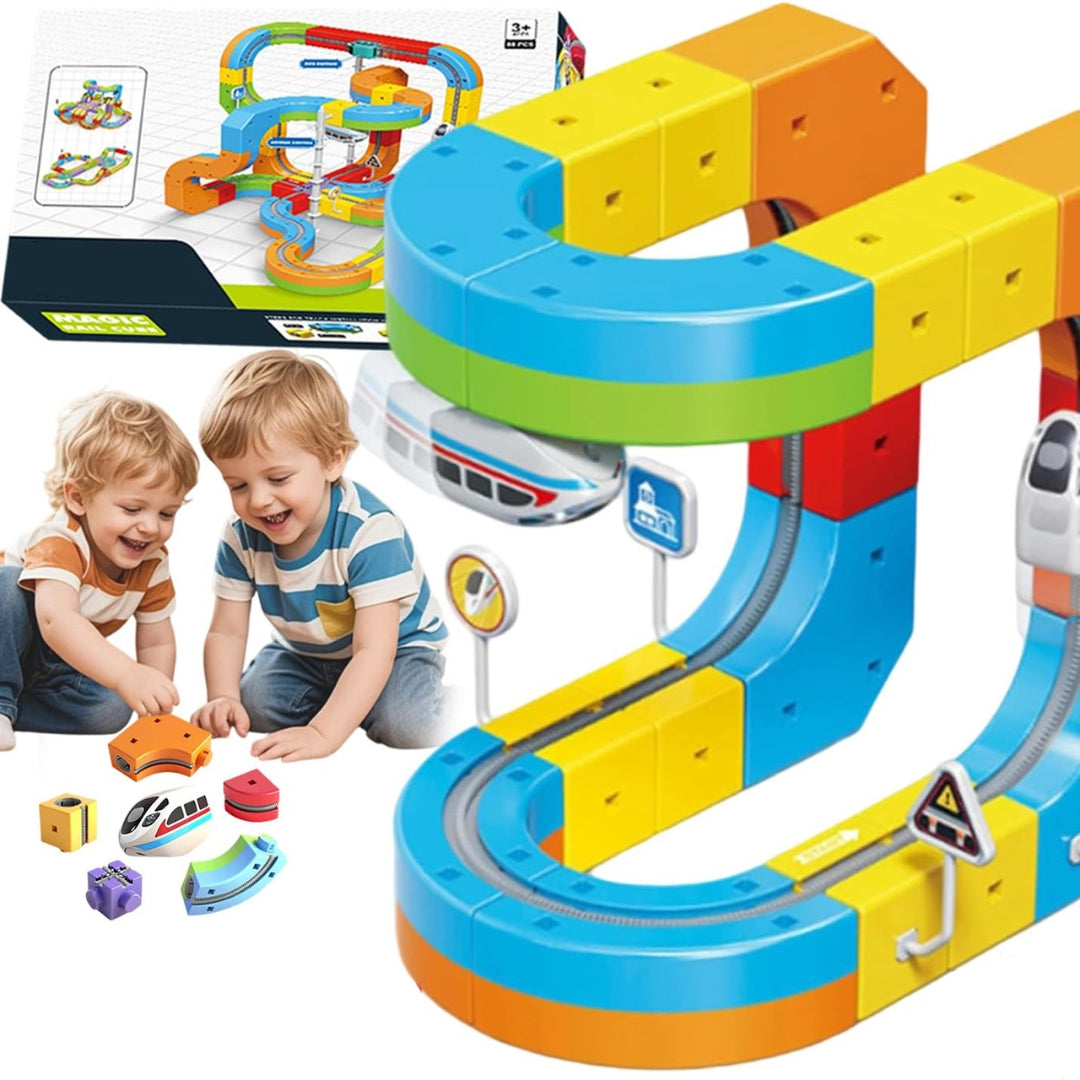 Circuit de Train Magnétique 3D – Construire, Apprendre & S’Amuser à l’Infini