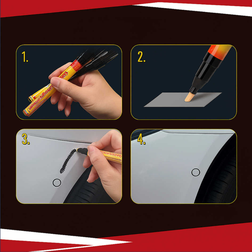 Stylo Correcteur de Rayures Auto – Vernis Transparent pour Retouches de Peinture