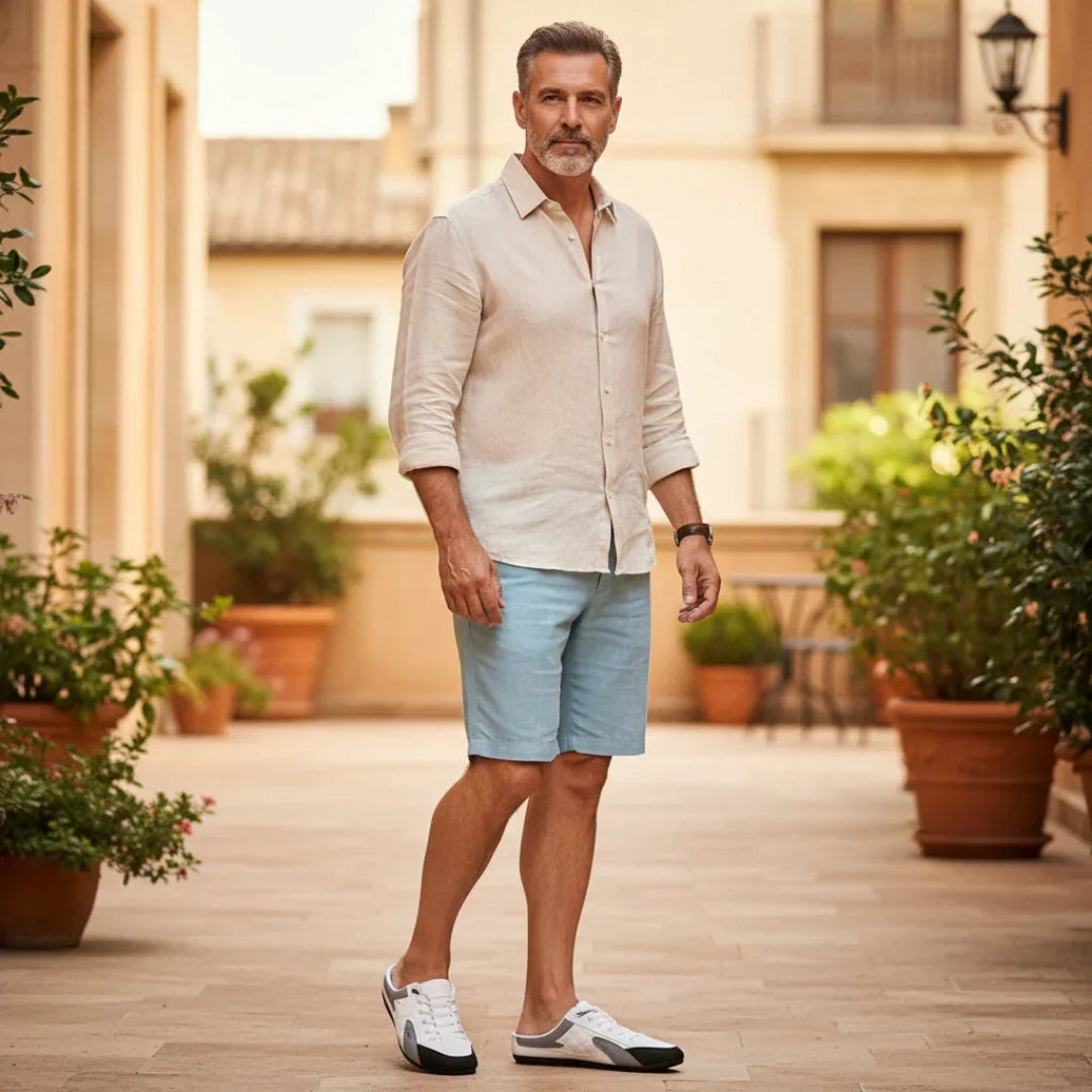 Baskets Sans Dossier Homme – Confort Slip-On & Style Décontracté