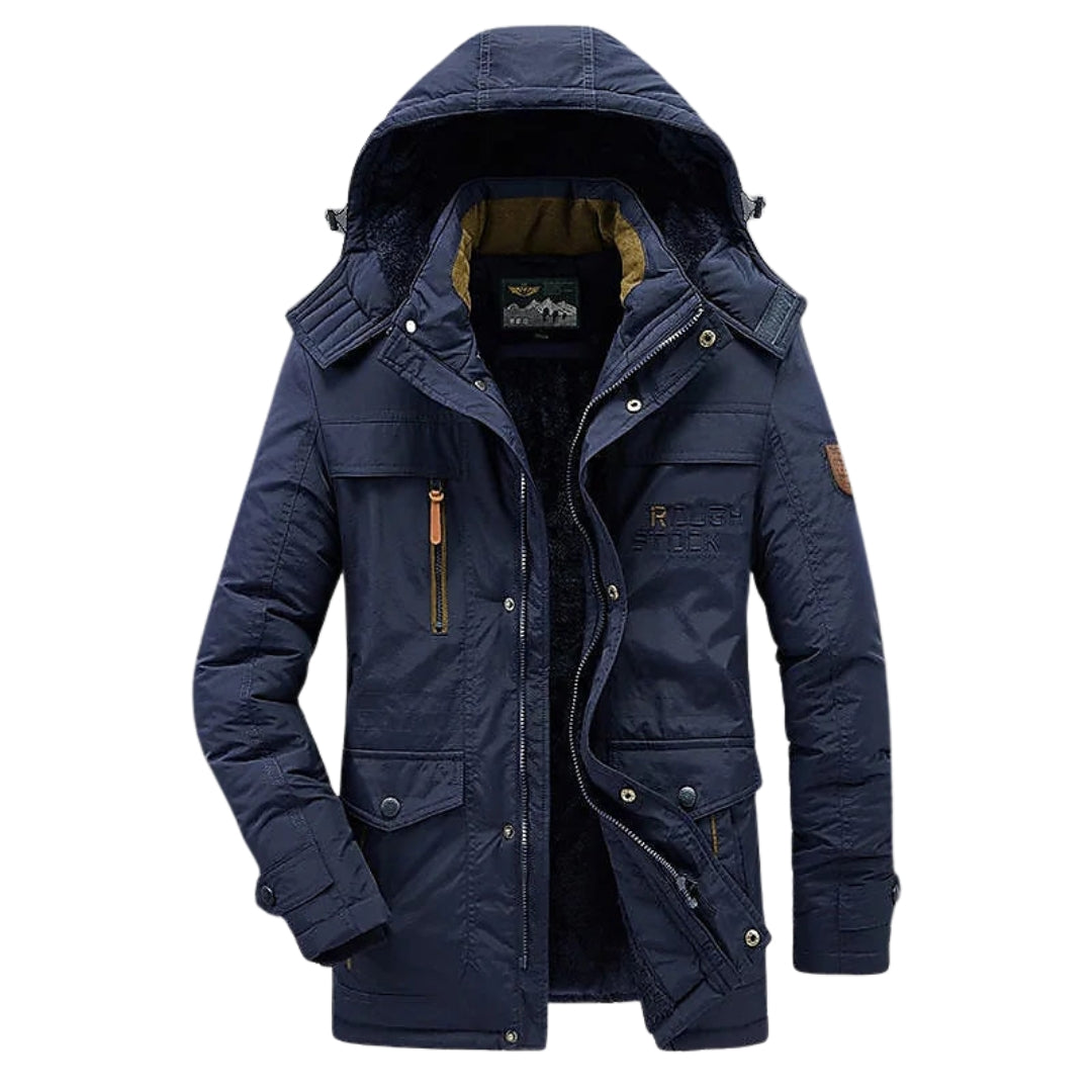 Parka Mi-Longue à Capuche pour Homme