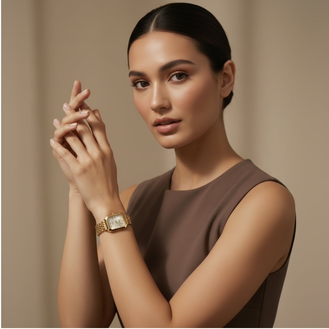 Montre femme élégante au design minimaliste