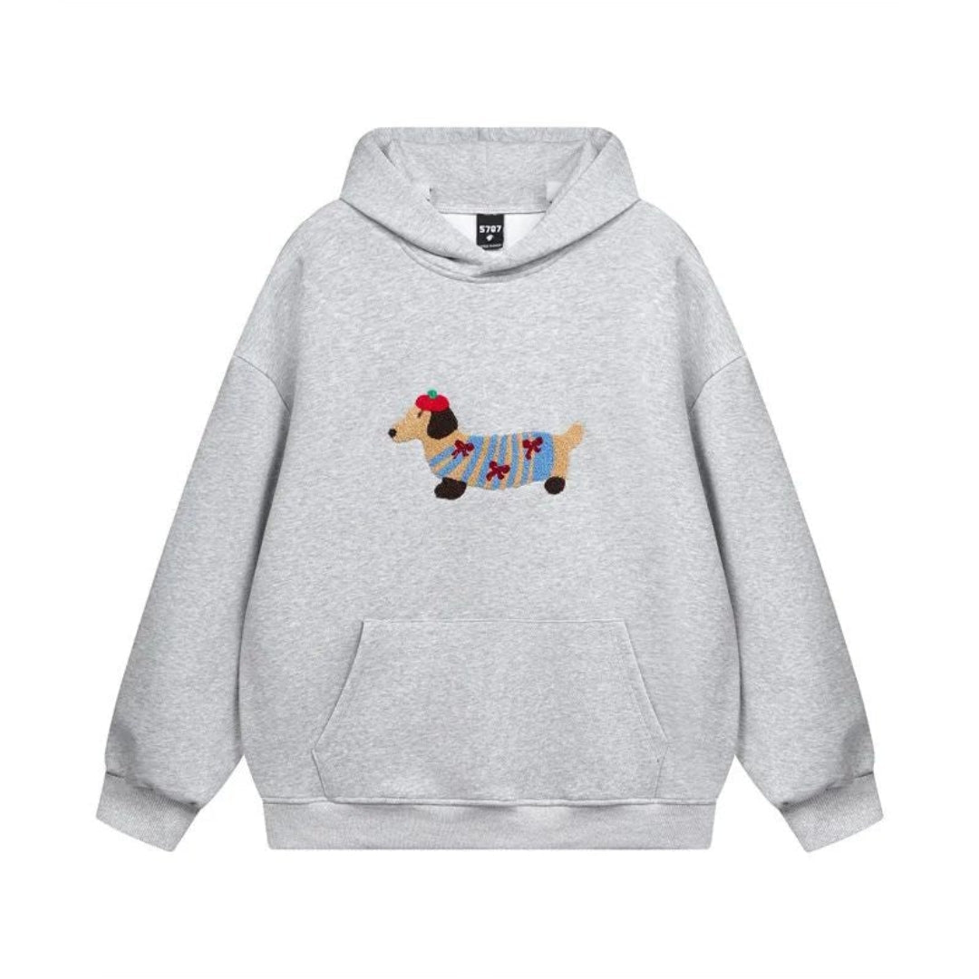 Hoodie Chaud en Coton Mélangé