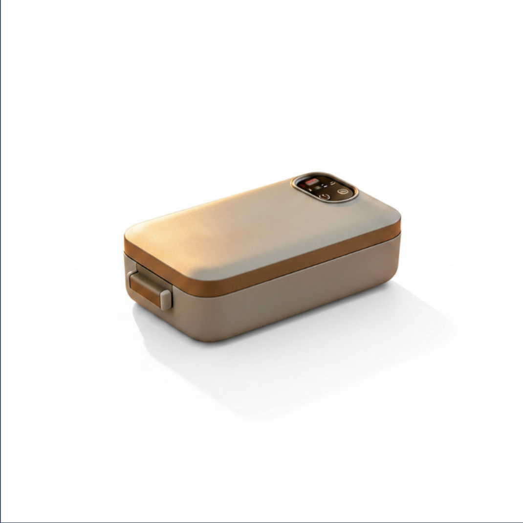 Boîte à Lunch Électrique Sans Fil 900 ml – Chauffante, Rechargeable & Portable