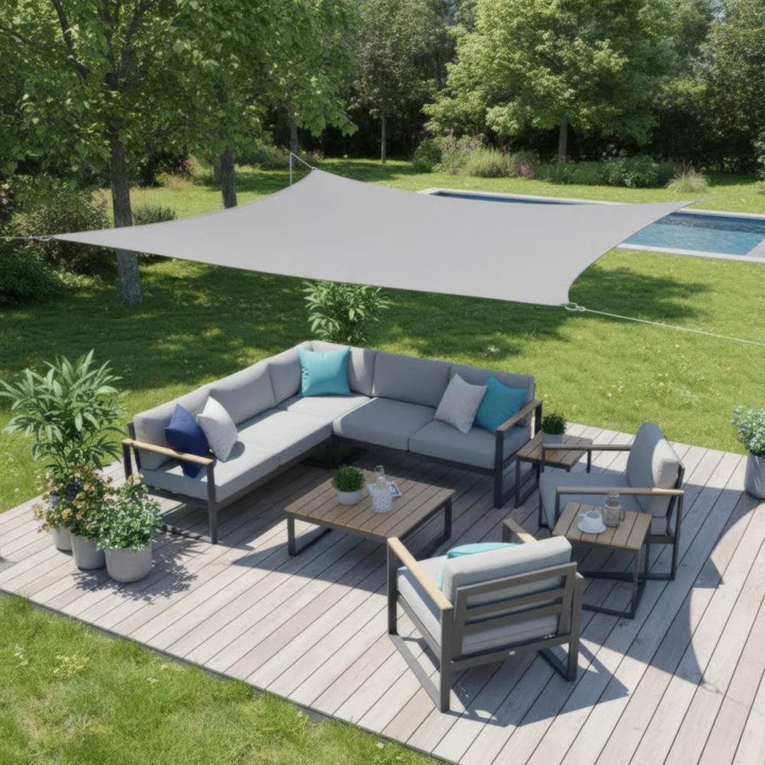 Pare-Soleil Rectangulaire Imperméable pour Terrasse et Balcon