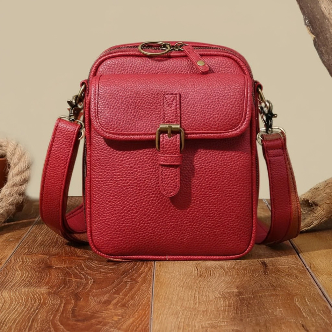 Sac Bandoulière Compact à Fermetures Sécurisées – Élégant, Réglable & Multi-Compartiments