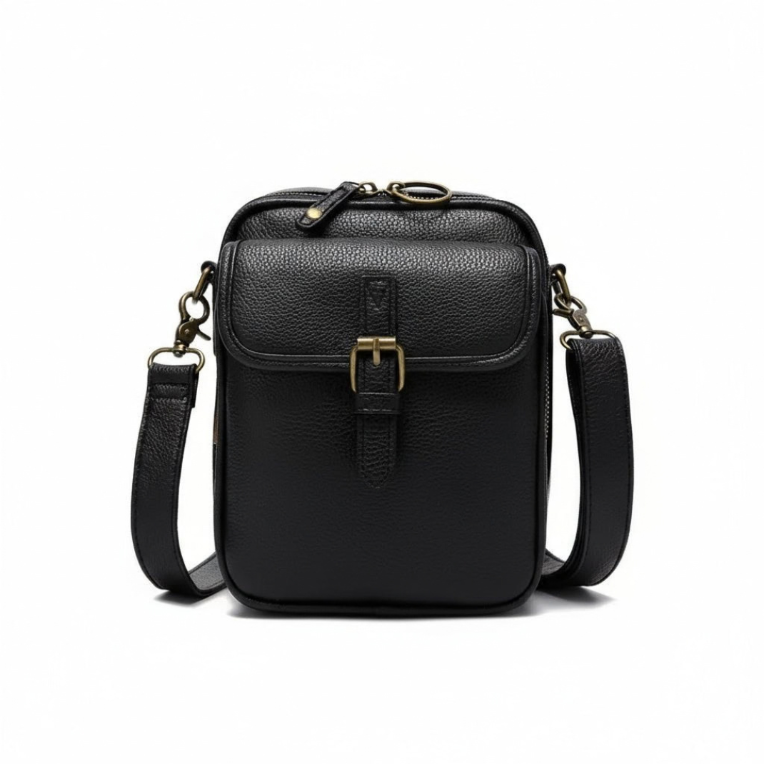 Sac Bandoulière Compact à Fermetures Sécurisées – Élégant, Réglable & Multi-Compartiments