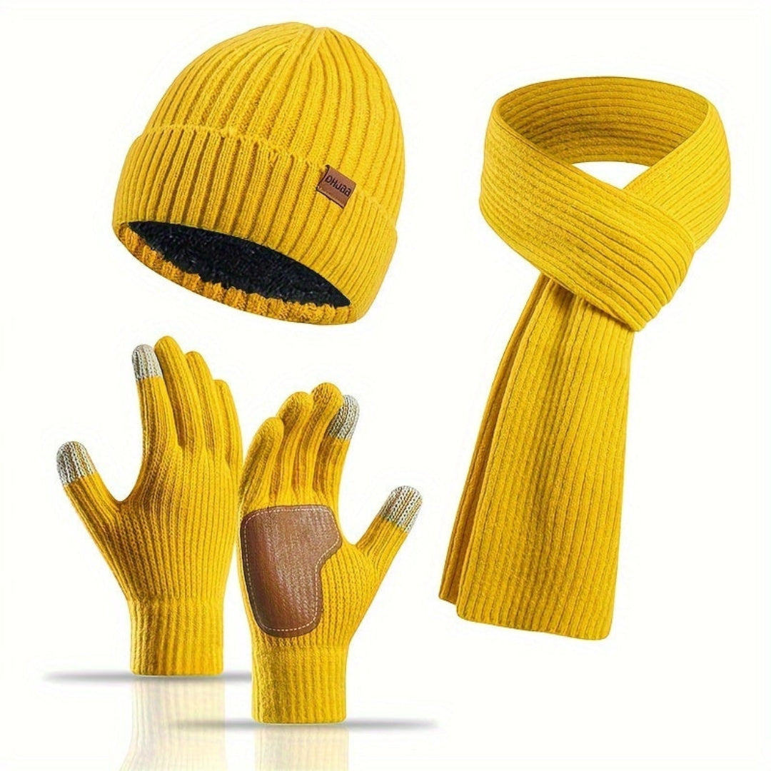 Ensemble d’hiver tricoté 3 pièces