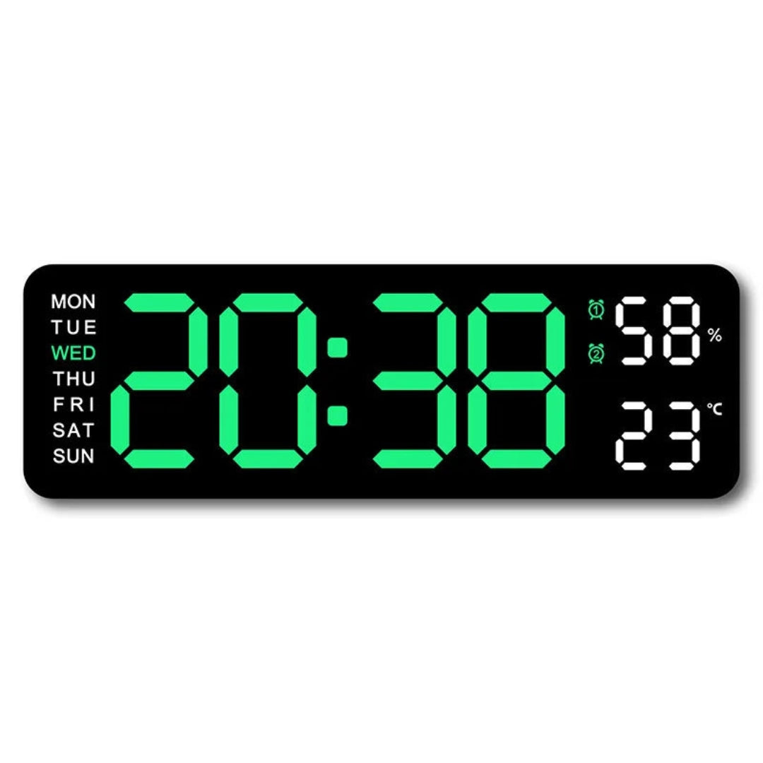 Horloge numérique LED murale