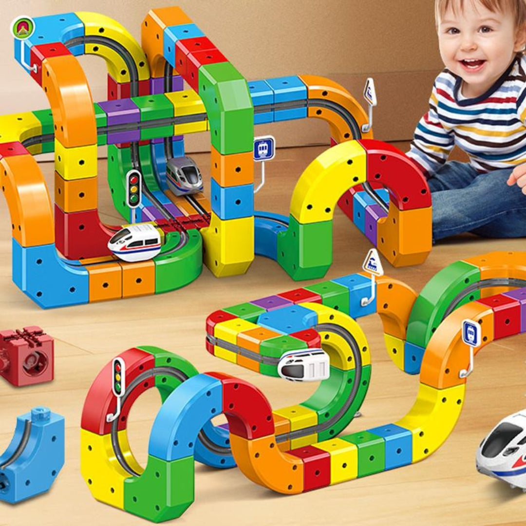 Circuit de Train Magnétique 3D – Construire, Apprendre & S’Amuser à l’Infini