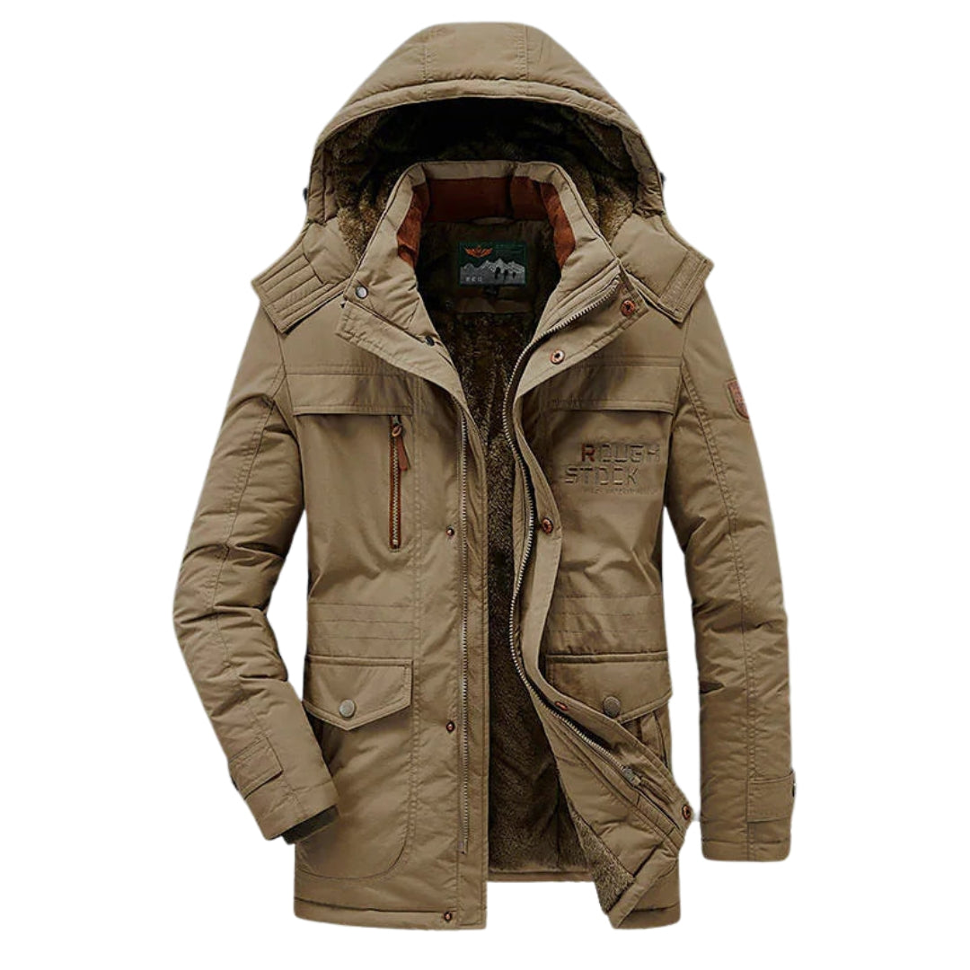 Parka Mi-Longue à Capuche pour Homme