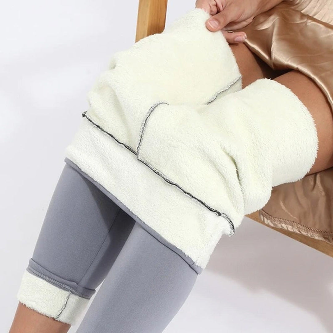 Legging doublé en polaire – Collants thermiques élégants pour femme