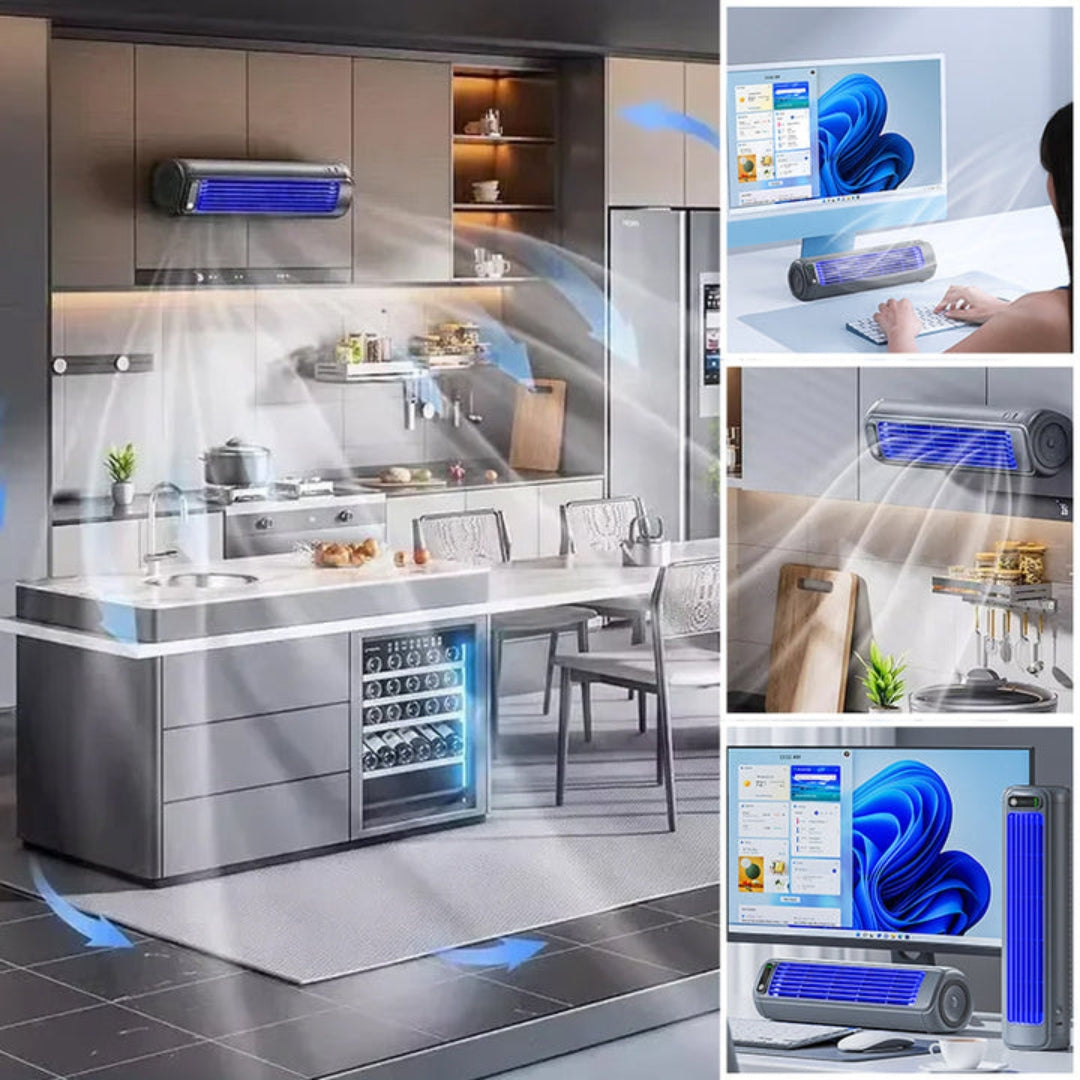 Climatiseur Portable Rechargeable – Jusqu'à 12 Heures de Fraîcheur