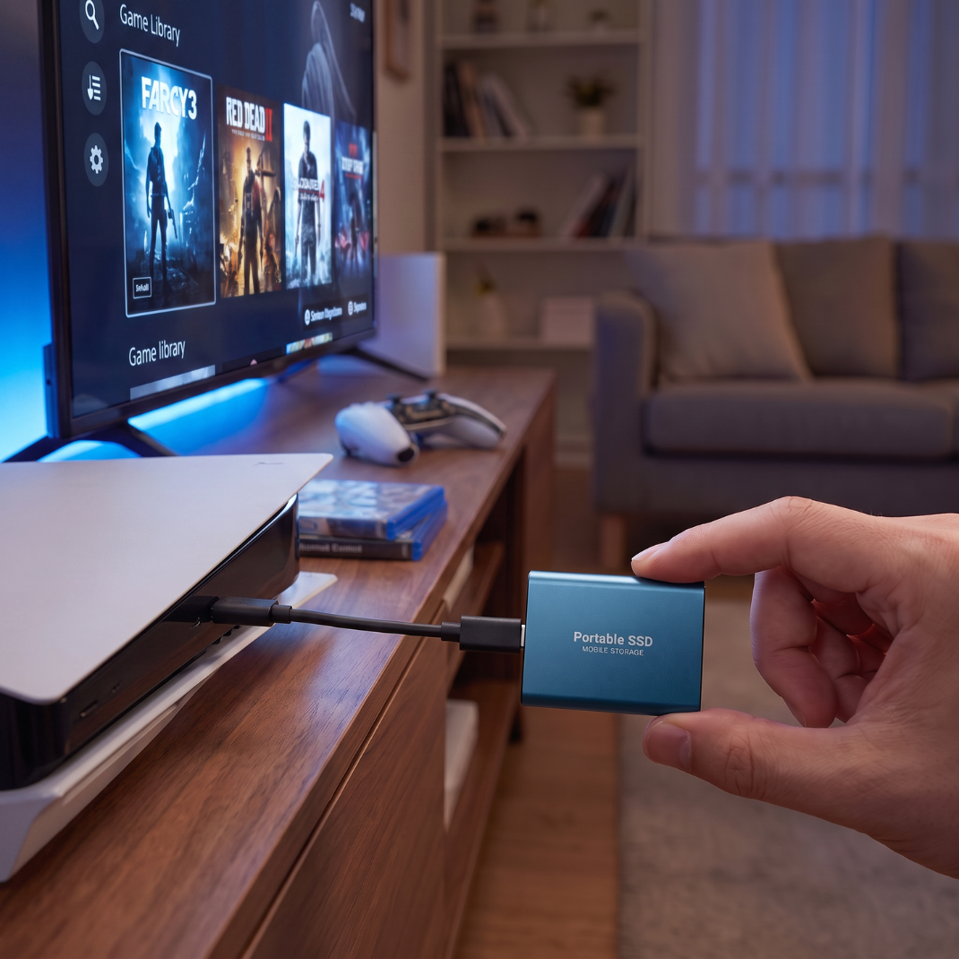 SSD Externe USB-C Haute Vitesse – Stockage Portable 1 To à 30 To pour Console & PC