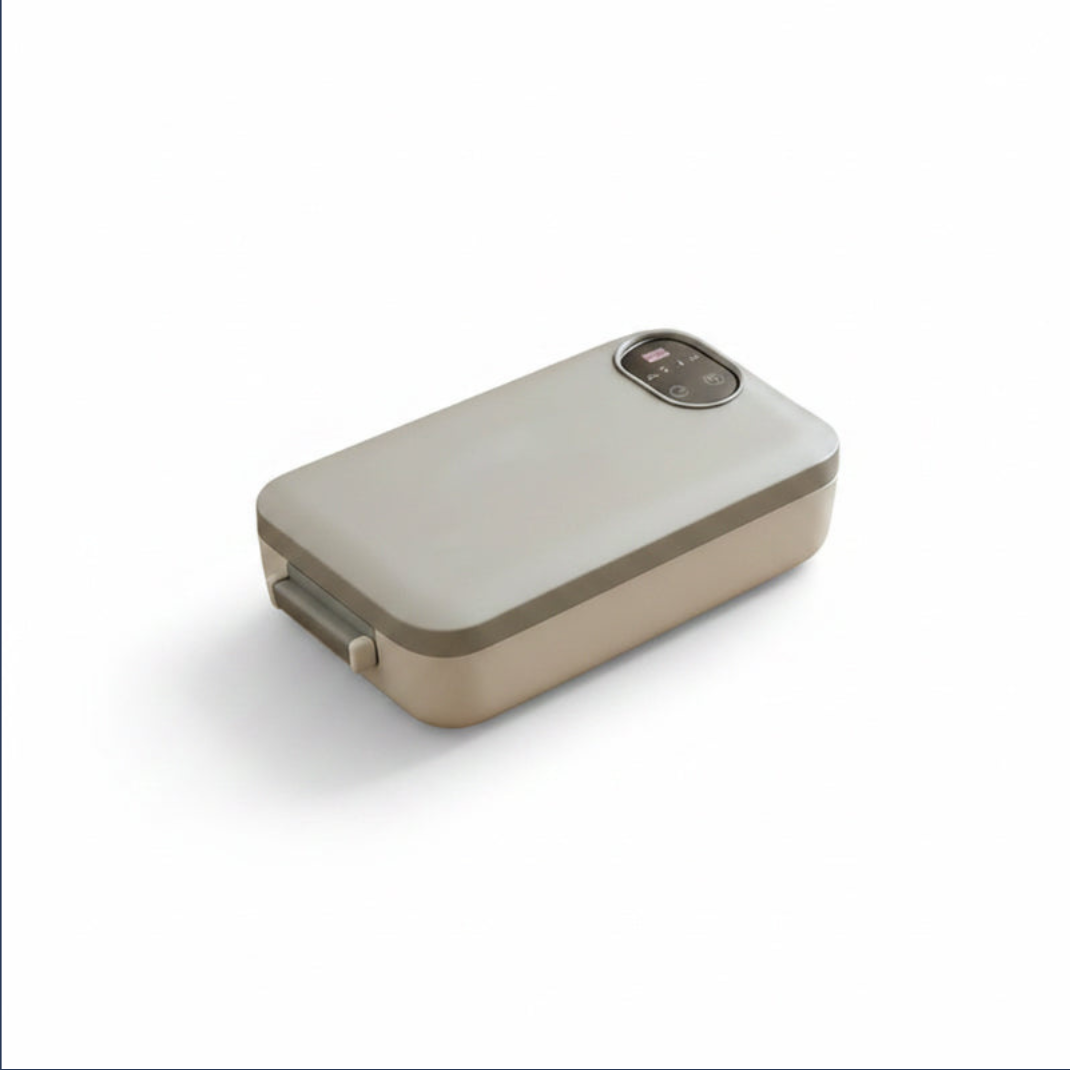 Boîte à Lunch Électrique Sans Fil 900 ml – Chauffante, Rechargeable & Portable