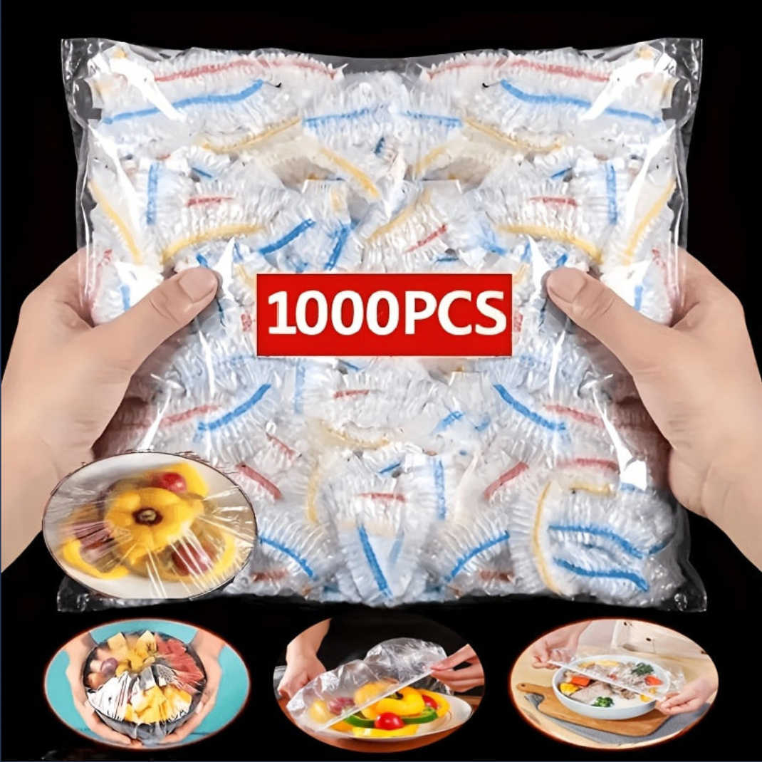 Couvercles Alimentaires Élastiques Jetables – Lot de 1000, Film PE jusqu’à 35 cm
