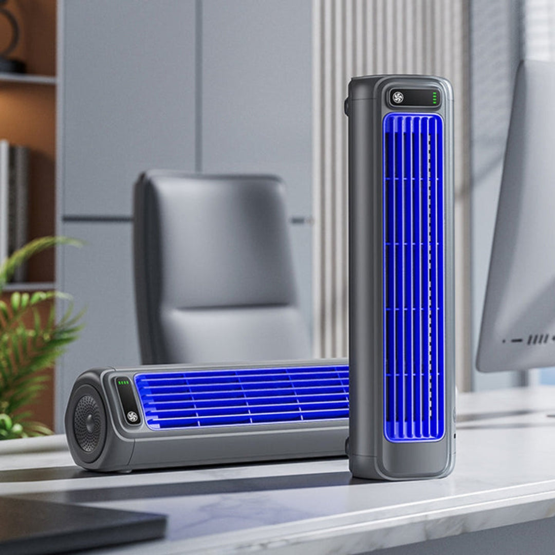 Climatiseur Portable Rechargeable – Jusqu'à 12 Heures de Fraîcheur