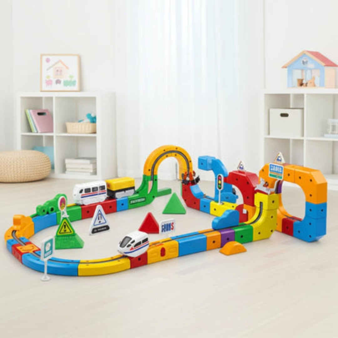 Circuit de Train Magnétique 3D – Construire, Apprendre & S’Amuser à l’Infini