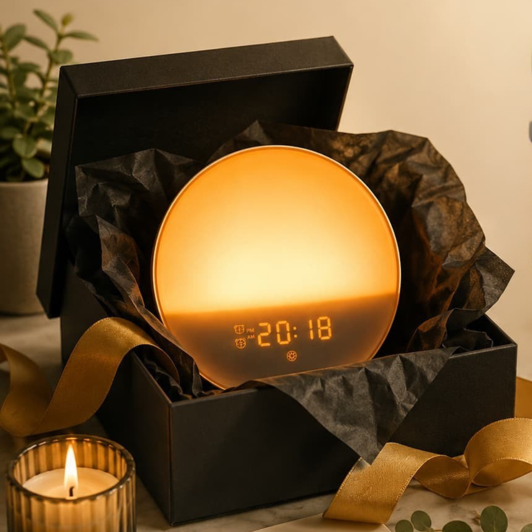 Réveil Simulateur d’Aube Bluetooth – Lumière Progressive, 7 Sons Relaxants & Radio FM