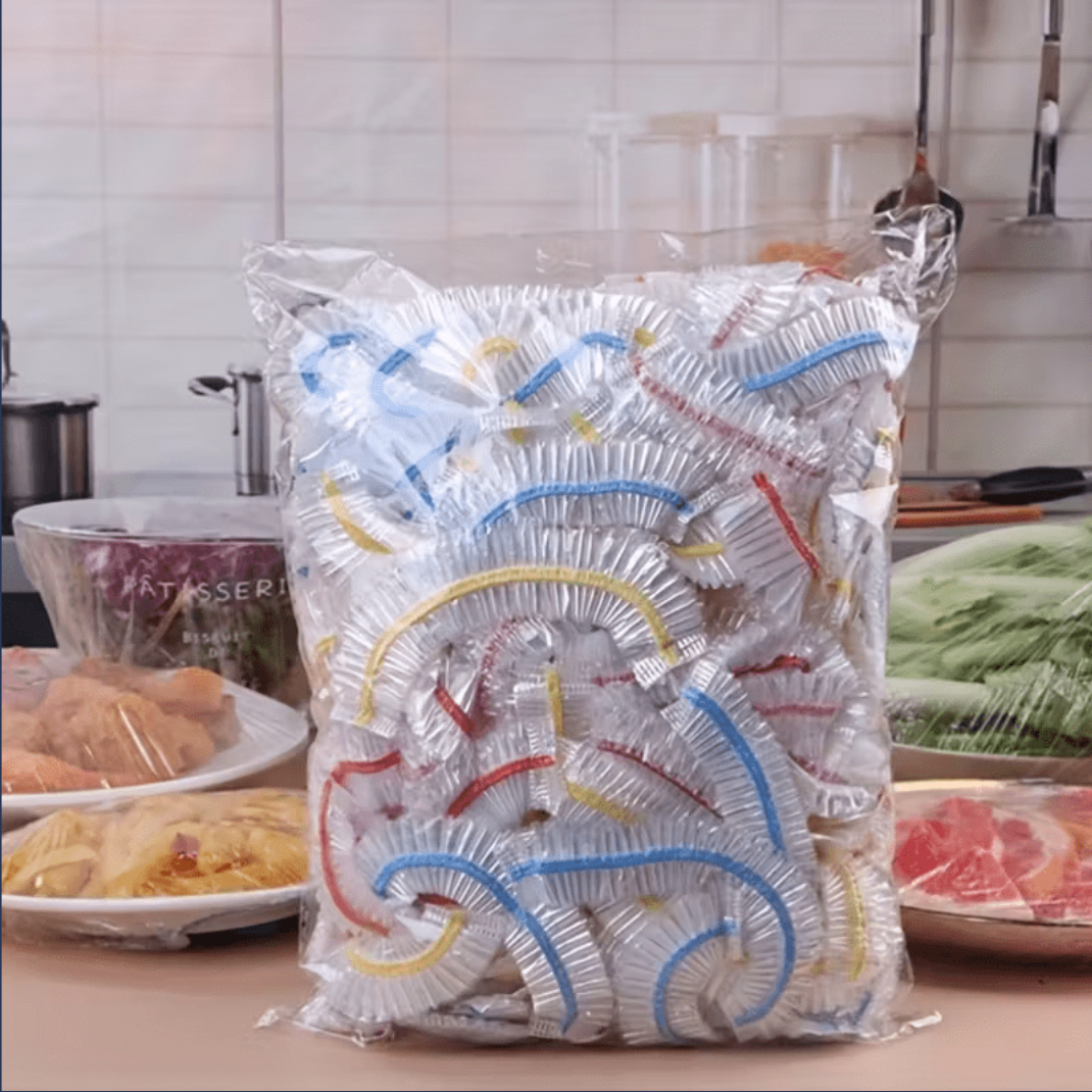 Couvercles Alimentaires Élastiques Jetables – Lot de 1000, Film PE jusqu’à 35 cm