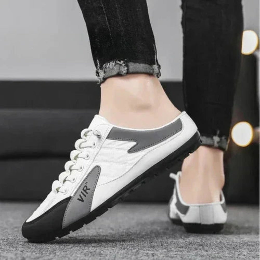 Baskets Sans Dossier Homme – Confort Slip-On & Style Décontracté
