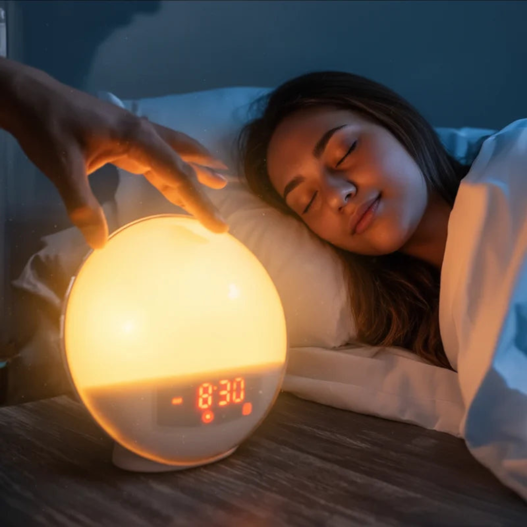 Réveil Simulateur d’Aube Bluetooth – Lumière Progressive, 7 Sons Relaxants & Radio FM