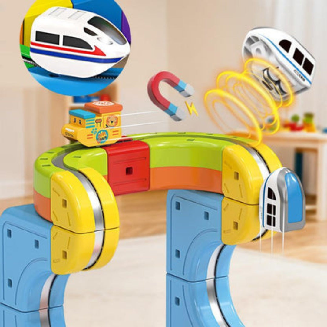 Circuit de Train Magnétique 3D – Construire, Apprendre & S’Amuser à l’Infini
