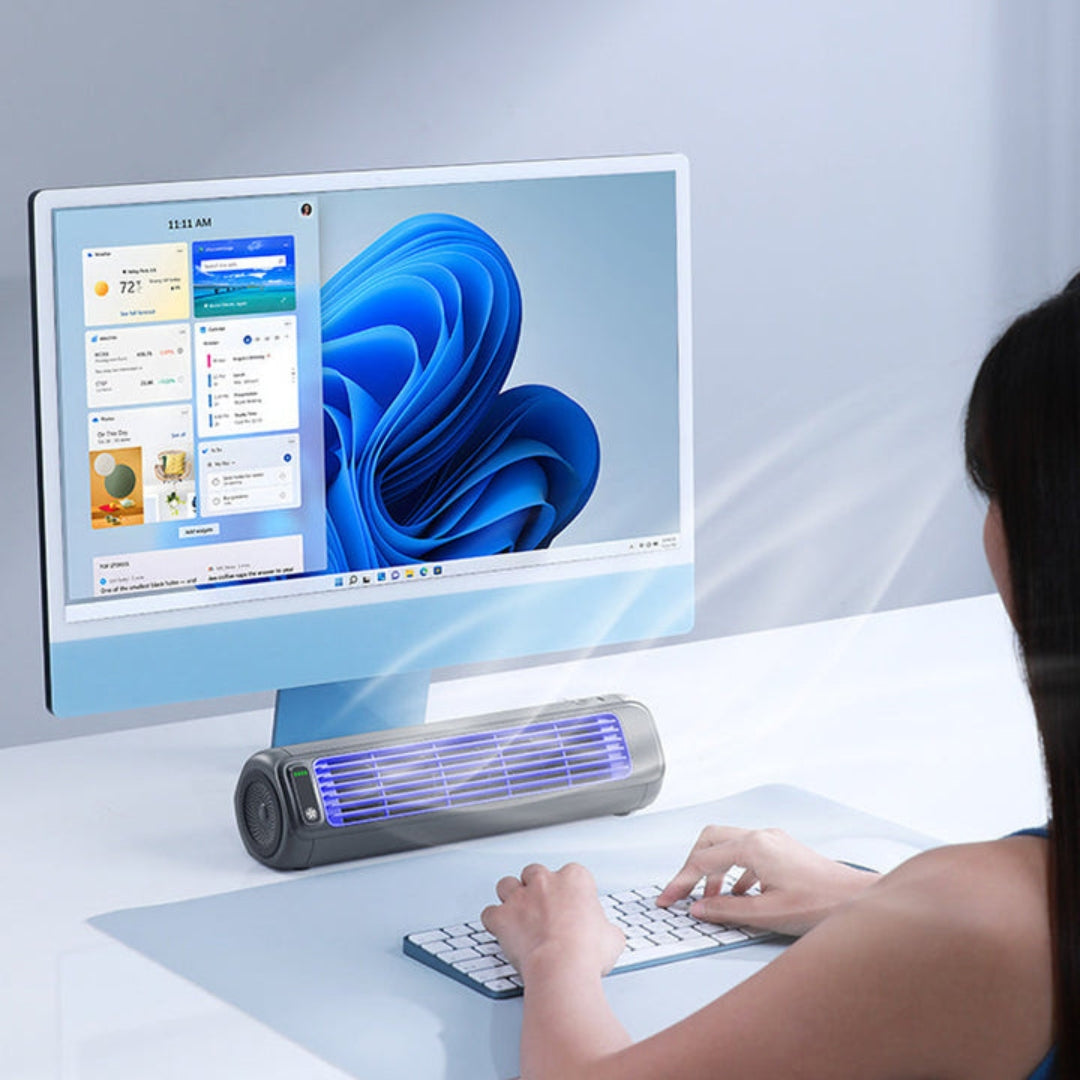 Climatiseur Portable Rechargeable – Jusqu'à 12 Heures de Fraîcheur