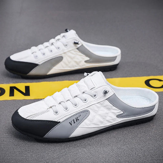 Baskets Sans Dossier Homme – Confort Slip-On & Style Décontracté