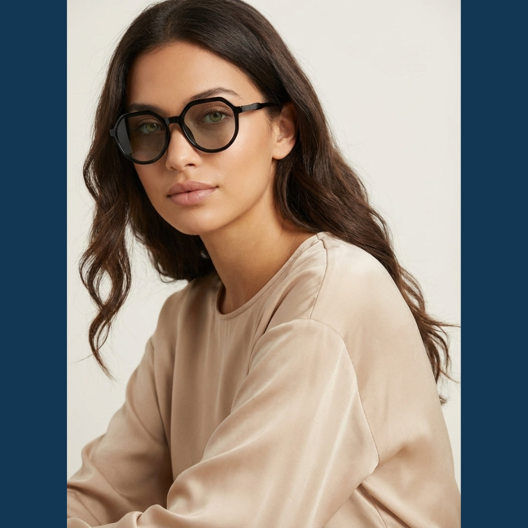 Lunettes de Soleil Géométriques Oversize pour Femmes