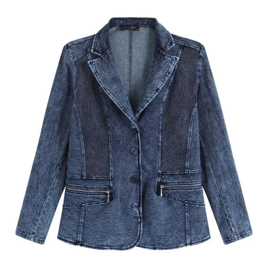 Costume en jean grande taille