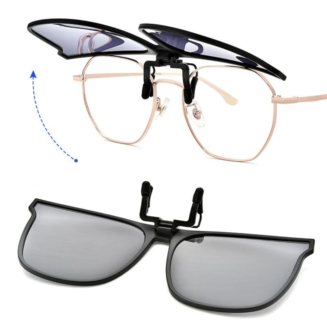 Lunettes de Soleil Polarisées à Clip Relevable