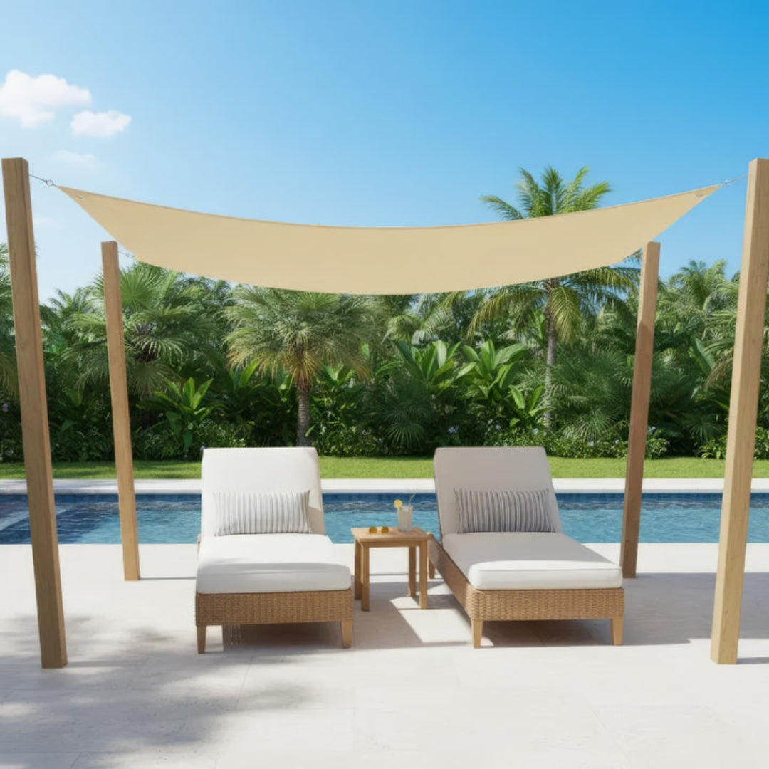 Pare-Soleil Rectangulaire Imperméable pour Terrasse et Balcon