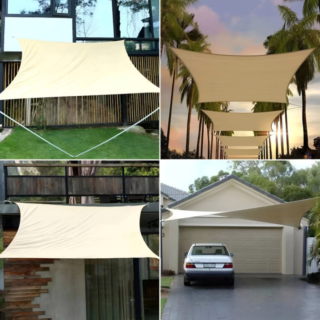 Pare-Soleil Rectangulaire Imperméable pour Terrasse et Balcon
