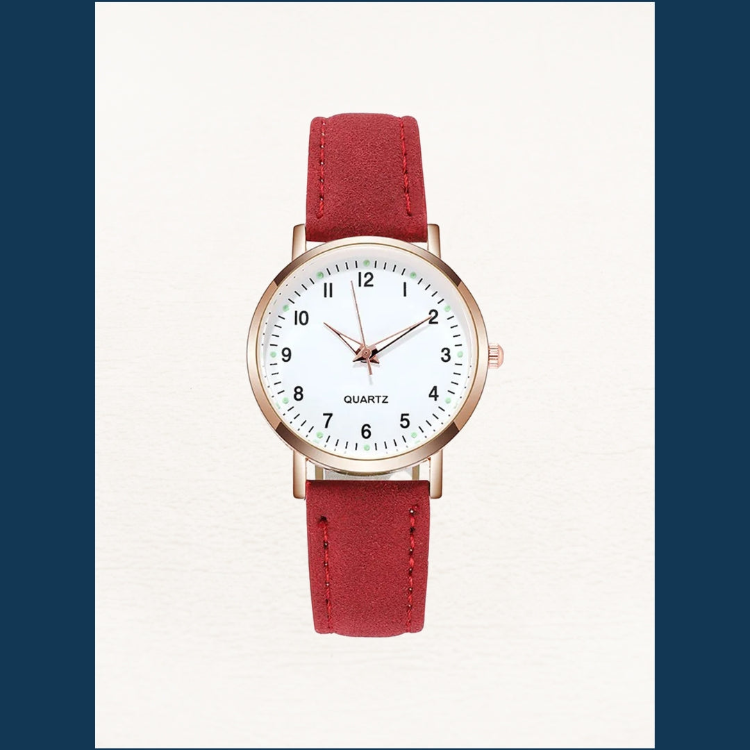 Montre Femme en Cuir Or Rose