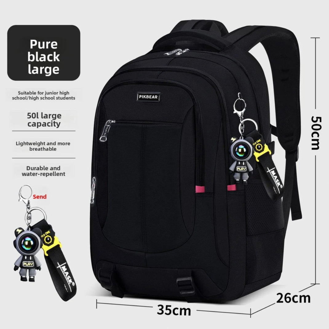 Sac à Dos Scolaire Ergonomique avec Compartiment pour Ordinateur Portable